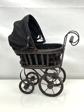Carrinho de brinquedo vintage de madeira e metal de vime antigo raro carrinho de bonecas Bom ANTIGO comprar usado  Enviando para Brazil
