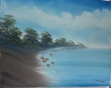 Hand painted sea for sale  Muskegon
