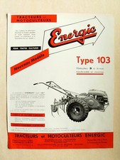 Prospectus energic motoculteur d'occasion  Charolles
