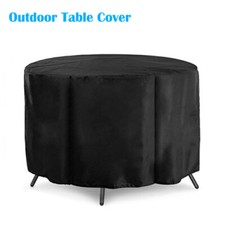 Capa de mesa redonda à prova d'água para casa jardim pátio externo protetor de móveis para cadeira comprar usado  Enviando para Brazil