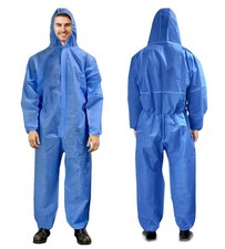 Blue disposable coveralls d'occasion  Expédié en France
