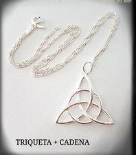 TRIQUETA CELTA PLATA DE LEY COLGANTE HANGING  CHARMED THE UNION OF THREE  SILVER comprar usado  Enviando para Brazil