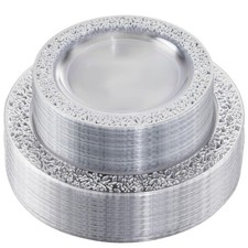 96pcs silver plastic for sale  Brentwood
