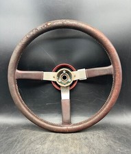 Conjunto de volante Jeep Comanche 1986-1992 fabricante de equipamento original couro marrom alumínio comprar usado  Enviando para Brazil