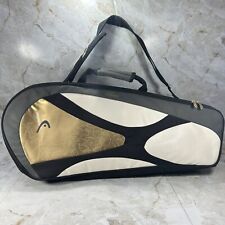 Mochila Head Climate Control Technology Team grande bolsa de tênis dourada preta comprar usado  Enviando para Brazil