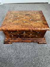 Wooden box inlaid for sale  BUCKINGHAM