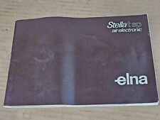 Elna stella tsp for sale  KETTERING
