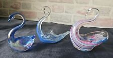 Glass swan ornaments for sale  BECCLES