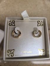 Brincos de argola Huggie extra pequenos de zircônia cúbica infantil em ouro 14k, 10 mm - W comprar usado  Enviando para Brazil