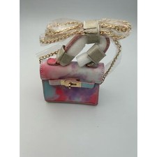 NOVA SEM ETIQUETAS BOLSA TIRACOLO FEMININA MODA NOVA MINI TIE DYE ALGODÃO COR DOCE  comprar usado  Enviando para Brazil