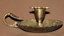 Antico portacandele ottone usato  Spedire a Italy