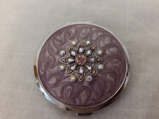 Purple bejewelled compact for sale  BRIDGEND