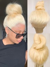Peruca 360 de renda completa cabelo humano pré-arrancada 613 peruca frontal de renda colorida loira comprar usado  Enviando para Brazil