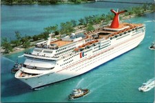 Cartão postal de anúncio de navio divertido fantasia Carnival Cruise Lines comprar usado  Enviando para Brazil