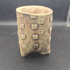 Usado, Estúdio Arte Cerâmica Quadrados 3,25" Plantador Vaso Pequeno Assinado SA Planta Suculenta comprar usado  Enviando para Brazil