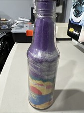 Usado, Arte nativa trópica/sudoeste areia na garrafa praia pôr do sol tom terra 6” comprar usado  Enviando para Brazil