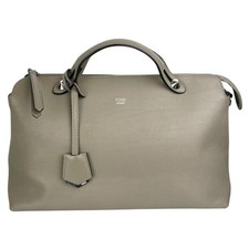 Bolsa FENDI By the Way bege média couro acastanhado alça superior prata ferragens parafusos prisioneiros comprar usado  Enviando para Brazil
