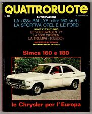 Quattroruote 177 settembre usato  Ariccia