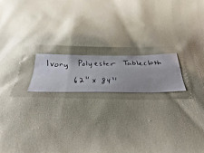 Ivory polyester tablecloth for sale  Tampico
