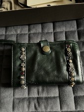 Campomaggi green leather for sale  HARROGATE