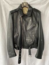 Jaqueta de couro vintage STONE ISLAND motociclista zíper motocicleta preta perfecto M-L? comprar usado  Enviando para Brazil