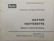 Hayter hayterette lawnmower for sale  BOURNEMOUTH