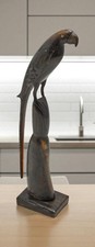 Usado, Estatueta vintage fina de pássaro papagaio original antiga esculpida à mão comprar usado  Enviando para Brazil