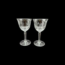 Pair vintage etched for sale  Canton