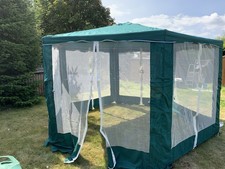 Green gazebo hexagonal for sale  FRODSHAM