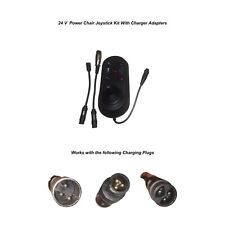 Controlador de joystick elétrico para cadeira de rodas 4 pinos fio Air Hawk Fold & Go, com adaptador comprar usado  Enviando para Brazil