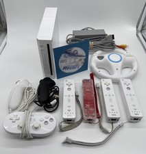 Pacote de console de jogos Nintendo Wii com Wii esportes, roda de corrida, controles remotos - Testado comprar usado  Enviando para Brazil