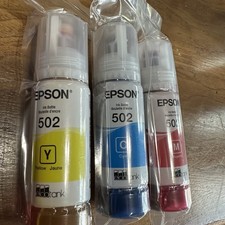 Refil de tinta Epson 502 garrafas Ecotank magenta ciano amarelo lacrado novo expira10/27, usado comprar usado Refil de tinta Epson 502 garrafas Ecotank magenta ciano amarelo lacrado novo expira10/27, usado comprar usado  Enviando para Brazil