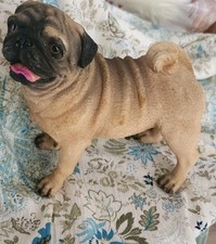 Pug figurine resin for sale  Olivehurst