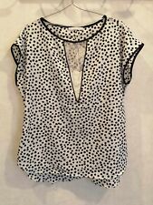 Blouse blanche pois d'occasion  Bourg-de-Thizy