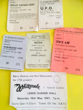 Vintage concert tickets for sale  PUDSEY
