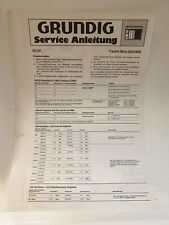 Service manual grundig gebraucht kaufen  Hörstel