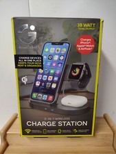Smartgear 3 em 1 estação de carregamento sem fio habilitada para Qi para AirPods iPhone Android comprar usado  Enviando para Brazil