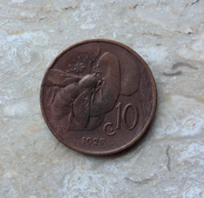 Centesimi lire 1925 usato  Due Carrare