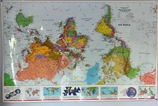 Upside wall map for sale  Long Beach