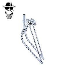 Garfo Springer torcido quadrado curvado original marca Lowrider 26" cromado. comprar usado  Enviando para Brazil