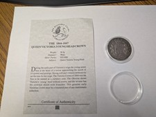 1844 silver crown for sale  WORKSOP