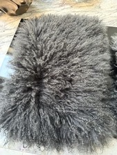 Grey mongolian cushion for sale  LYMM