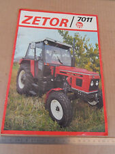 DEPLIANT ZETOR 7011 TRATTORE TRACTOR na sprzedaż  Wysyłka do Poland