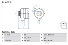 Bosch lichtmaschine generator gebraucht kaufen  Oberlungwitz