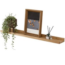 Półka na książki z naturalnego drewna dębowego 40 cm – styl rustykalny na sprzedaż  PL