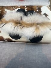 Fur trimmed sliders for sale  CHESTER