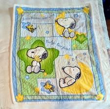Cobertor/edredom para bebê Snoopy and Woodstock - Aprox. 33" x 40", usado comprar usado  Enviando para Brazil
