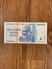 100 trillion zimbabwe for sale  Buffalo Grove