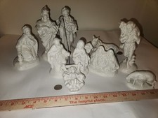 Nativity set white for sale  Lawson