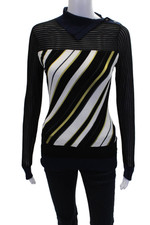Suéter feminino Roland Mouret gola assimétrica manga longa preto tamanho XS comprar usado  Enviando para Brazil